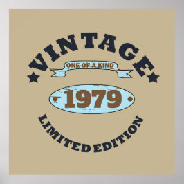 Póster Regalo de 45 años de antigüedad personalizado