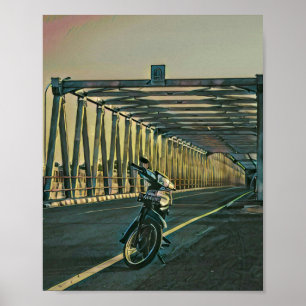 Póster Regalo de amante de la motocicleta