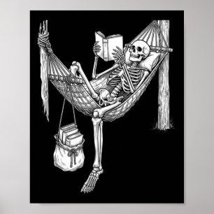 Póster Regalo de amante de libros divertidos hamaca de es