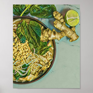 Póster Regalo de amante de los fideos