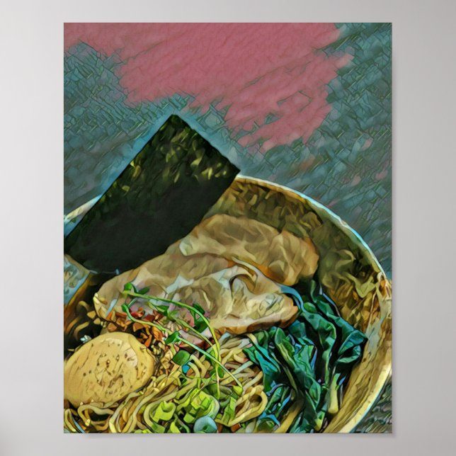 Póster Regalo de amante de los fideos (Frente)