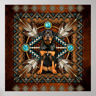 Póster Regalo de amante de ROTTWEILER, divertido regalo d