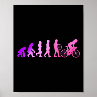 Póster Regalo de amante del ciclismo femenino para chicas