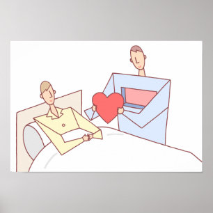 Póster Regalo de amor. Trasplante de corazón.