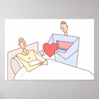 Póster Regalo de amor. Trasplante de corazón.