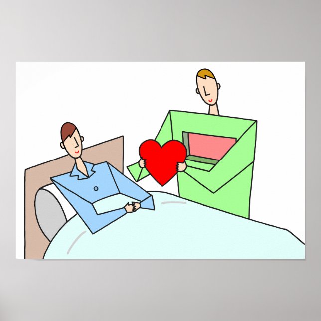 Póster Regalo de amor. Trasplante de corazón. (Frente)