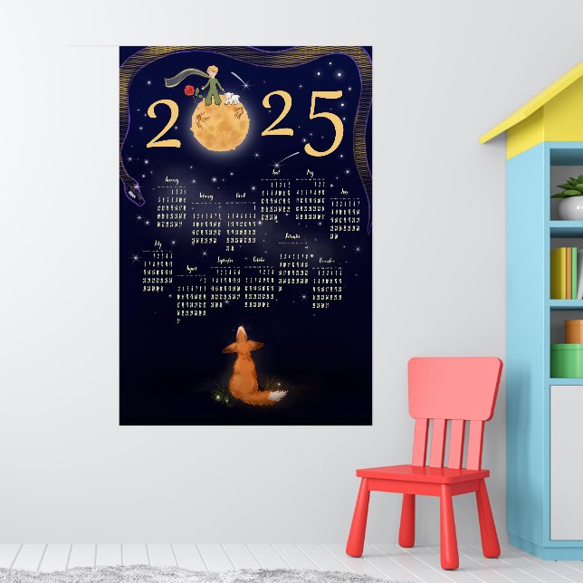 Póster Regalo de Año Nuevo del Calendario 2025. El Princi (Guardería 1)