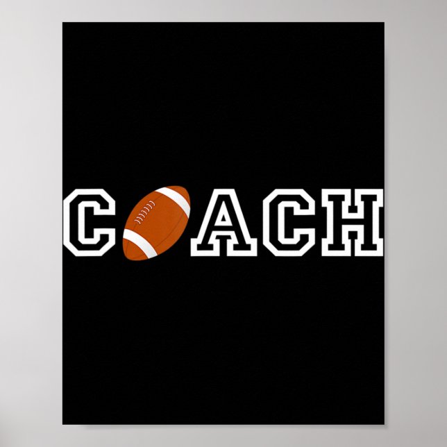 Póster Regalo de aprecio T del entrenador de fútbol para  (Frente)