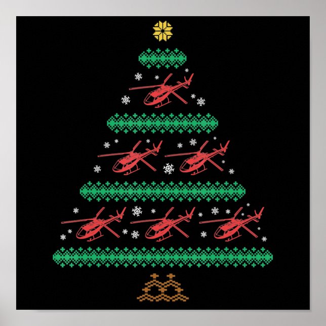 Póster Regalo de árbol de navidad para Navidades feos de  (Frente)