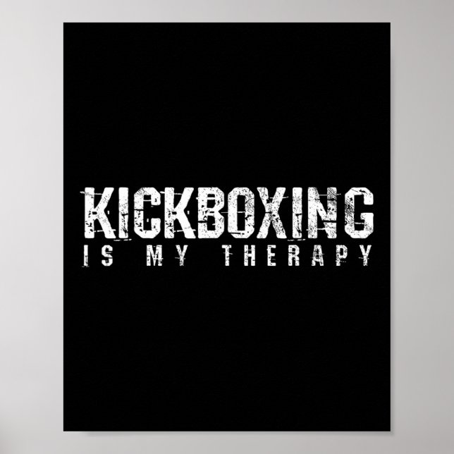 Póster Regalo de Artes de Material de Boxeo de Kickboxing (Frente)