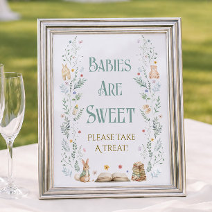 Póster Regalo de Baby Shower Libro Bebés son Dulces