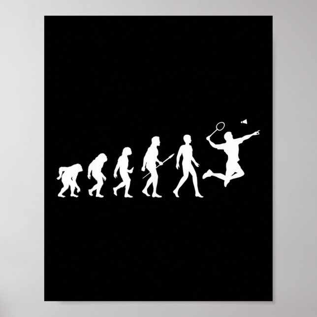 Póster Regalo de bádminton Evolution para jugadores de bá (Frente)