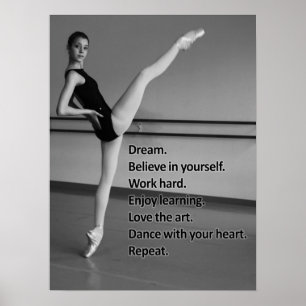 Póster Regalo de baile para bailarinas