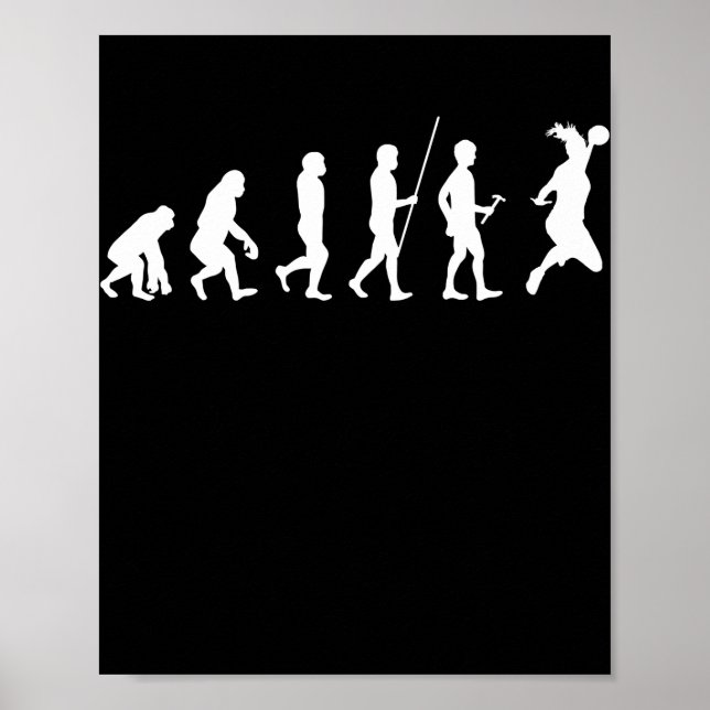 Póster Regalo de balonmano para entrenador de gafas y afi (Frente)