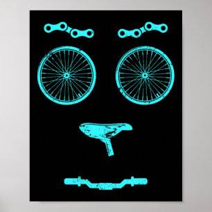 Póster Regalo de bicicleta de montaña para ciclista