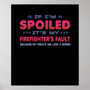 Póster Regalo de bomberos   Es la broma de mi bombero