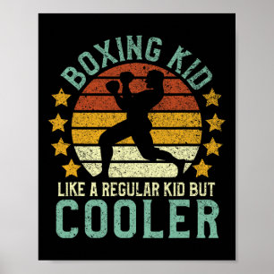 Póster Regalo de boxeo para niños divertidos