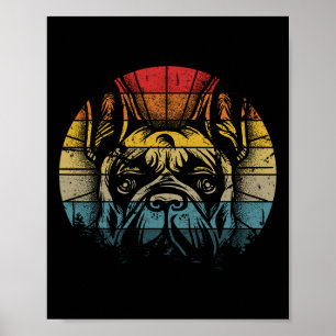 Póster Regalo de bulldog Perro Frenchie Hombres Hombres D