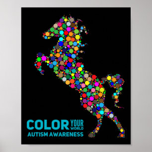 Póster Regalo de caballo de terapia ecuestre Conciencia d