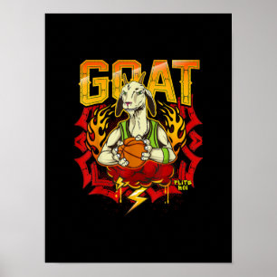 Póster Regalo de cabra de baloncesto
