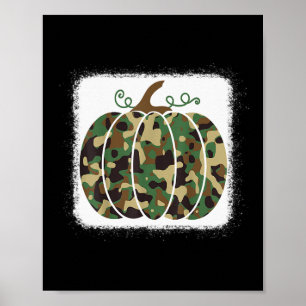 Póster Regalo de caída de calabaza de calabaza de moda pa