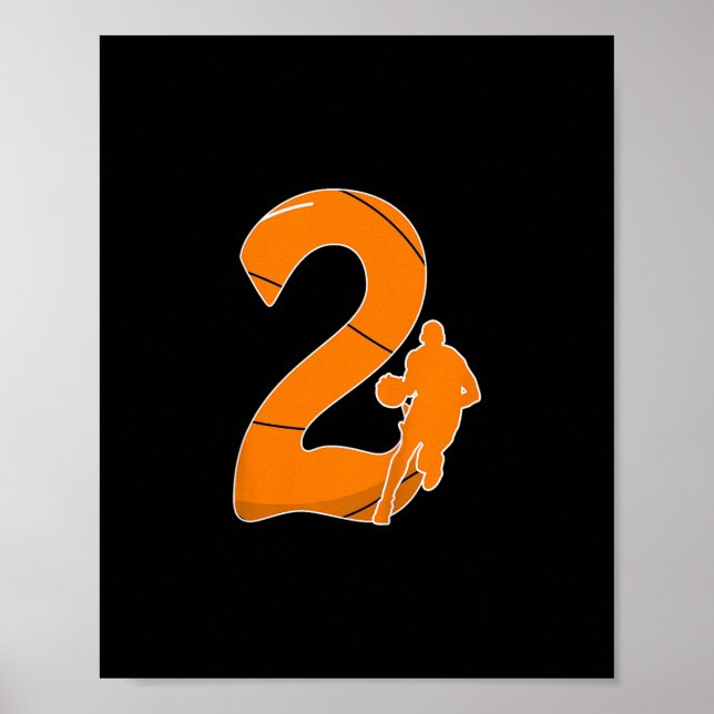 Póster Regalo de calavera para el segundo cumpleaños de n (Frente)