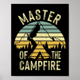 Póster Regalo De Camping Gracioso Del Maestro De Guay Cam