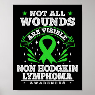 Póster Regalo de cáncer de sangre Conciencia de linfoma n