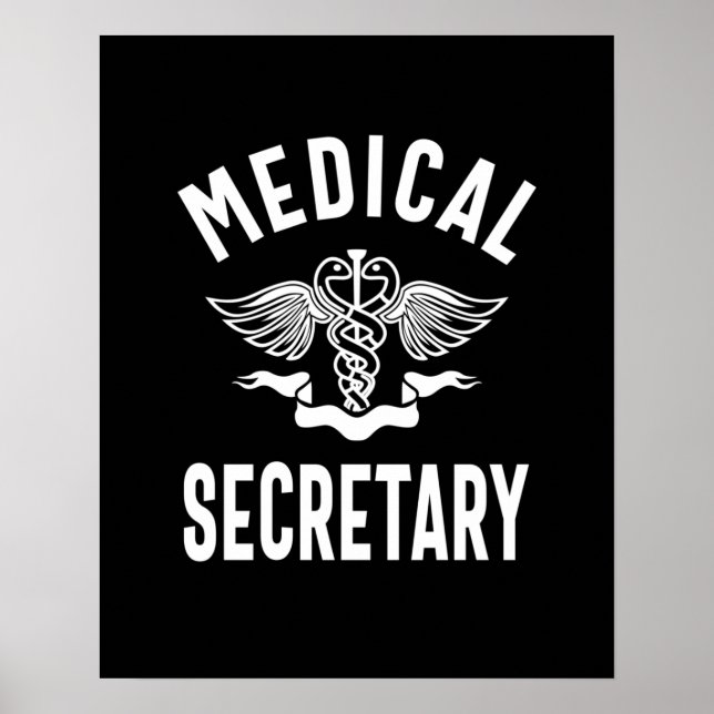 Póster Regalo de cargo de Secretario Médico (Frente)