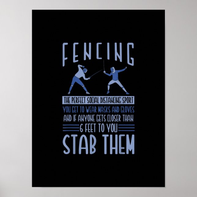 Póster Regalo de cercas | Siempre Ganar Todas Las Coincid (Frente)