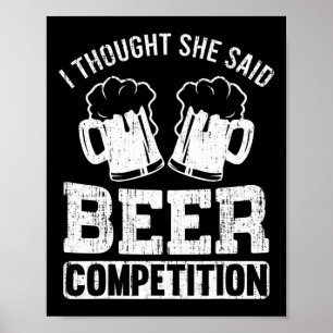 Póster Regalo de cerveza divertido para hombres animar pa