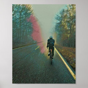 Póster Regalo de ciclismo sobre el amante Pintura en bi