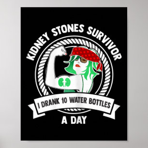 Póster Regalo de cirugía renal - Piedras de riñón para mu