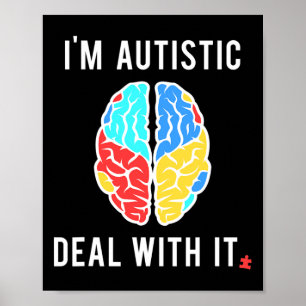 Póster Regalo De Concienciación De Autismo Divertido Para