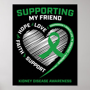 Póster Regalo de concienciación sobre la enfermedad renal