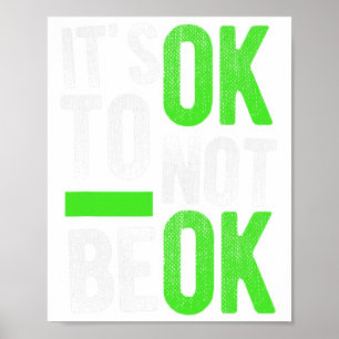 Póster Regalo de concientización sobre el suicidio Es oka