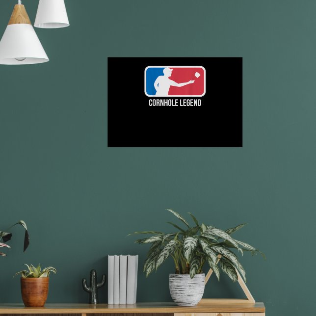 Póster Regalo de Cornhole para una Leyenda de Cornhole (Salón 1)
