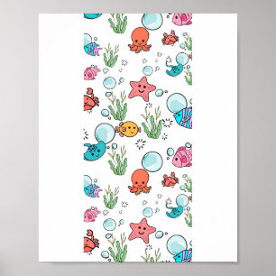 Póster Regalo de criatura marina, criatura marina