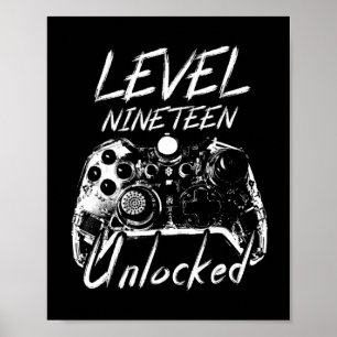 Póster Regalo de cumpleaños 19 años Regalos de 19 años Cu