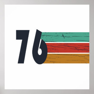 Póster Regalo de cumpleaños 50 años nacido en 1976