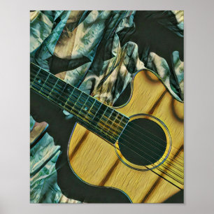 Póster Regalo de cumpleaños de guitarrista vintage