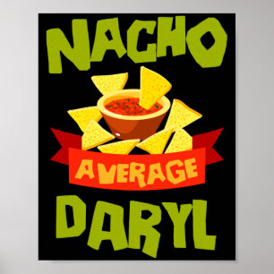 Póster Regalo de cumpleaños divertido nombre Nacho promed