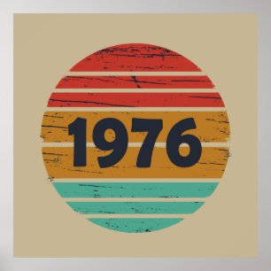 Póster Regalo de cumpleaños número 50 de 1976