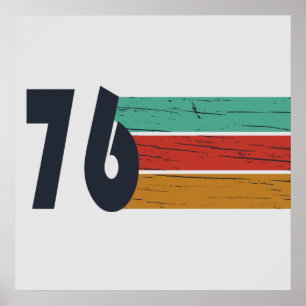Póster Regalo de cumpleaños número 50 vintage nacido en 1