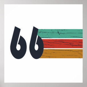 Póster Regalo de cumpleaños número 60 vintage 1966