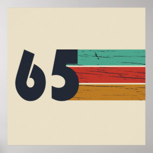 Póster Regalo de cumpleaños número 60 vintage nacido en 1