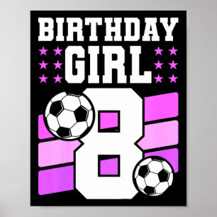 Póster Regalo de cumpleaños para niña de 8 años Cumpleaño