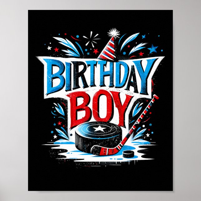 Póster Regalo de Cumpleaños para Niños Chico Cumpleañero  (Frente)