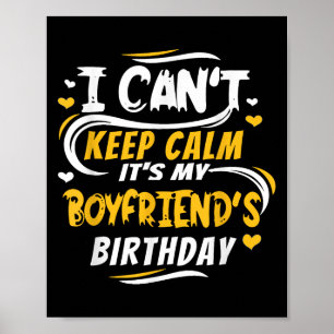 Póster Regalo de cumpleaños que no puedo mantener tranqui