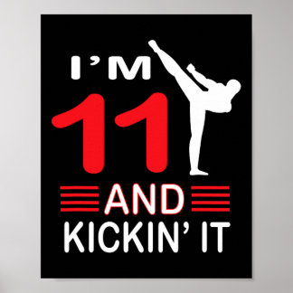 Póster Regalo de cumpleaños Regalo de artes marciales Niñ